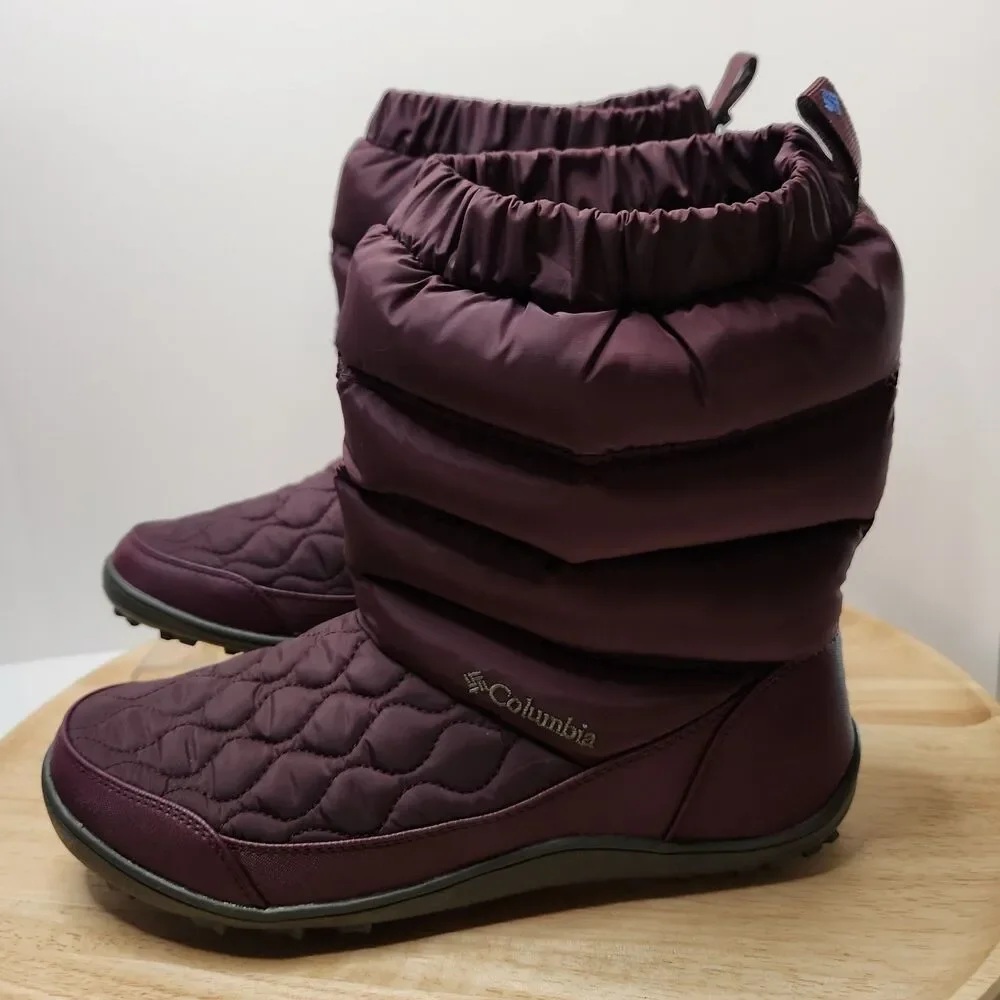 Columbia Omni‑Heat Waterproof Winter Boots Women’s 11 Purple Plum